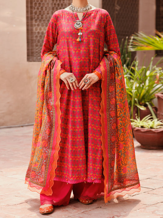 Fuchsia Lawn 3Pc Unstitched - ALP-3PS-2286