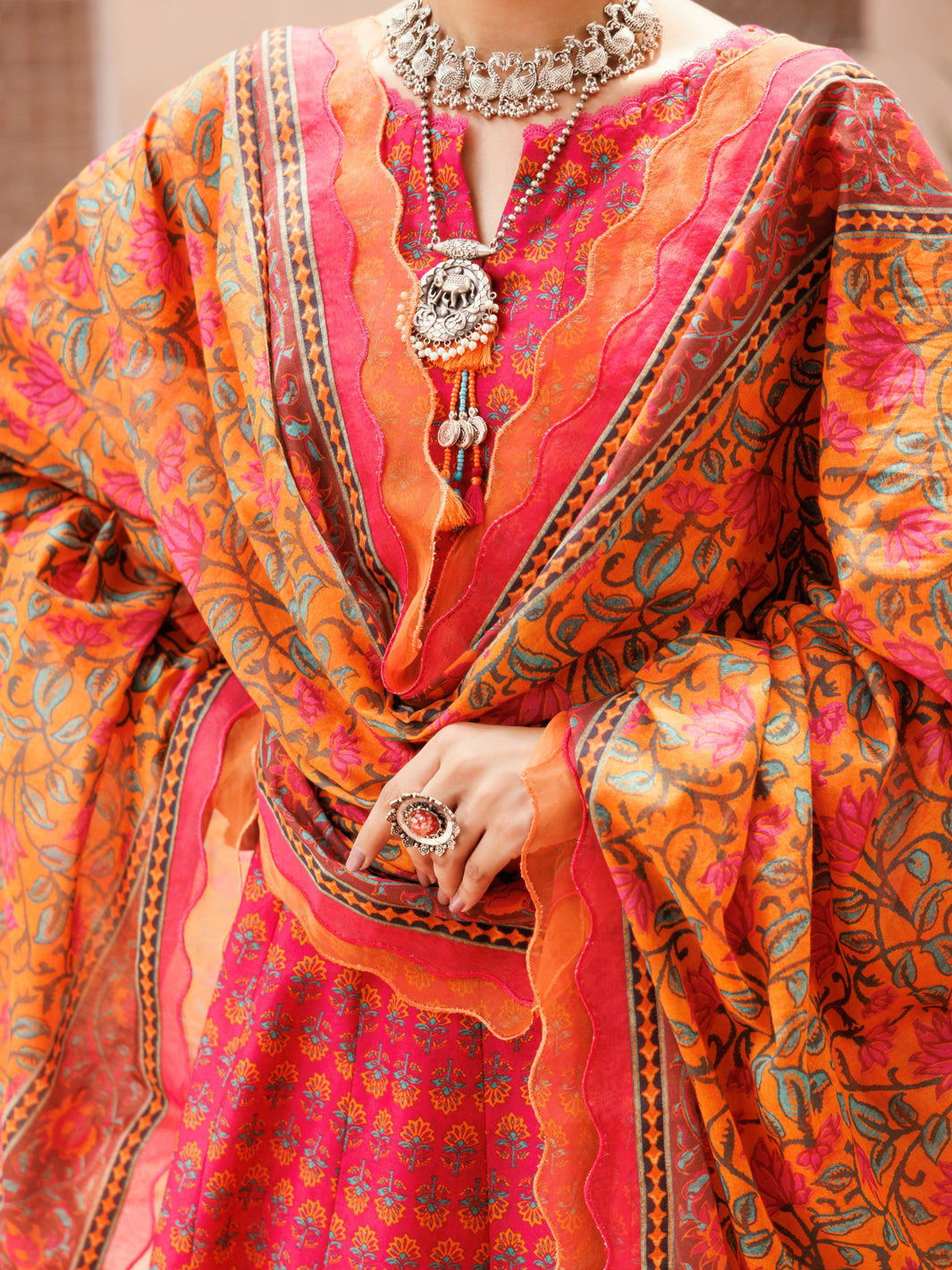 Fuchsia Lawn 3Pc Unstitched - ALP-3PS-2286