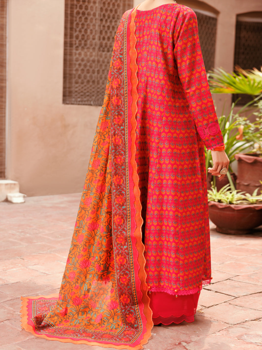 Fuchsia Lawn 3Pc Unstitched - ALP-3PS-2286