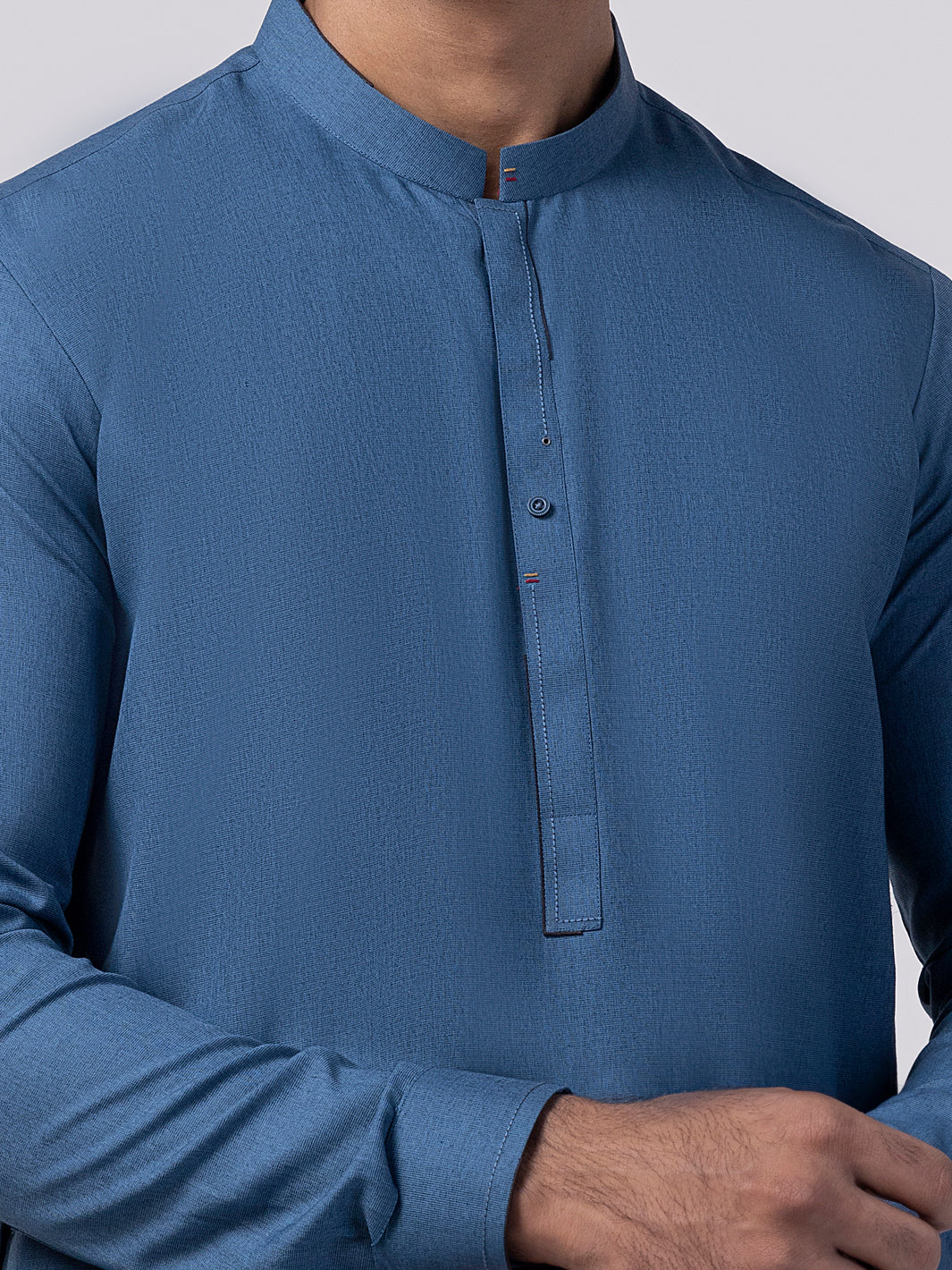 Blue Blended Kameez Shalwar - AL-KS-3021
