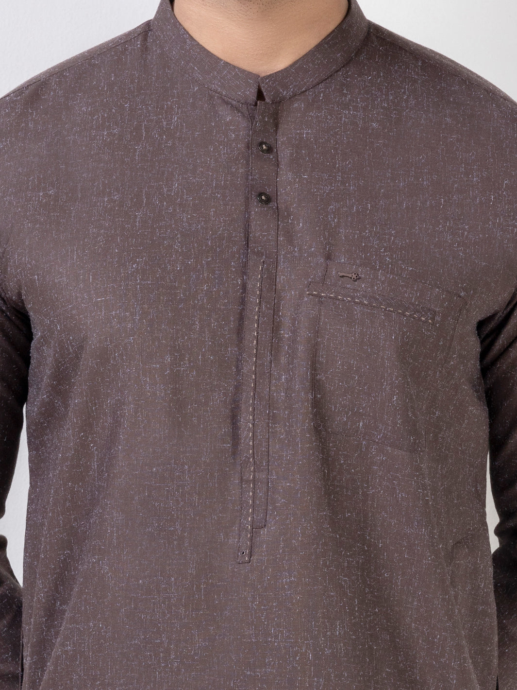 Brown Blended Kurta Trouser - AL-KT-3023