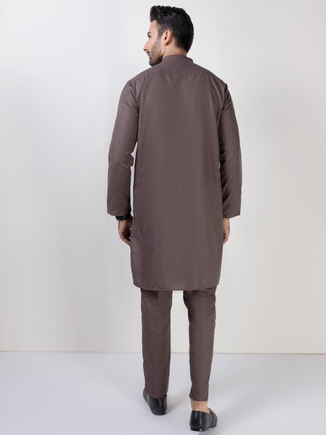 Brown Blended Kurta Trouser - AL-KT-3023
