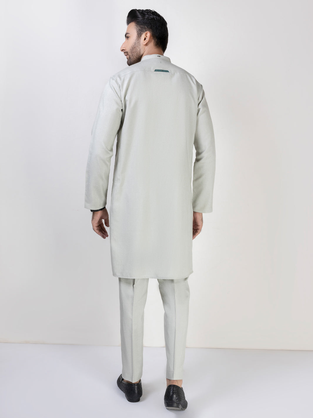 Light Green Blended Kurta Trouser - AL-KT-3031A