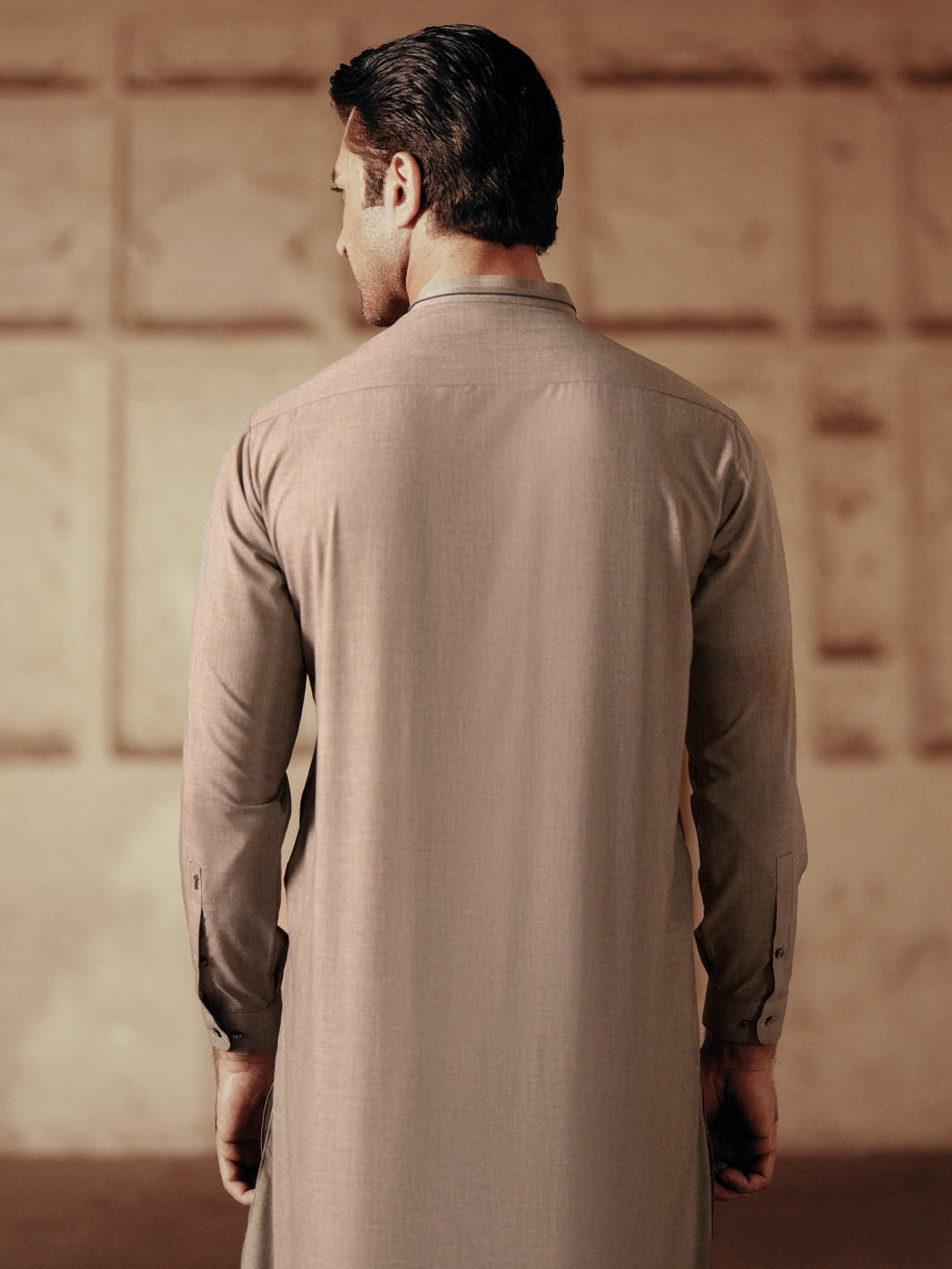Sage Green Blended Kameez Shalwar - AL-KS-3070A - Almirah Online