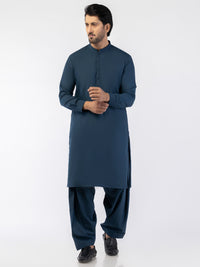 Blue Blended Kameez Shalwar - AL-KS-3189