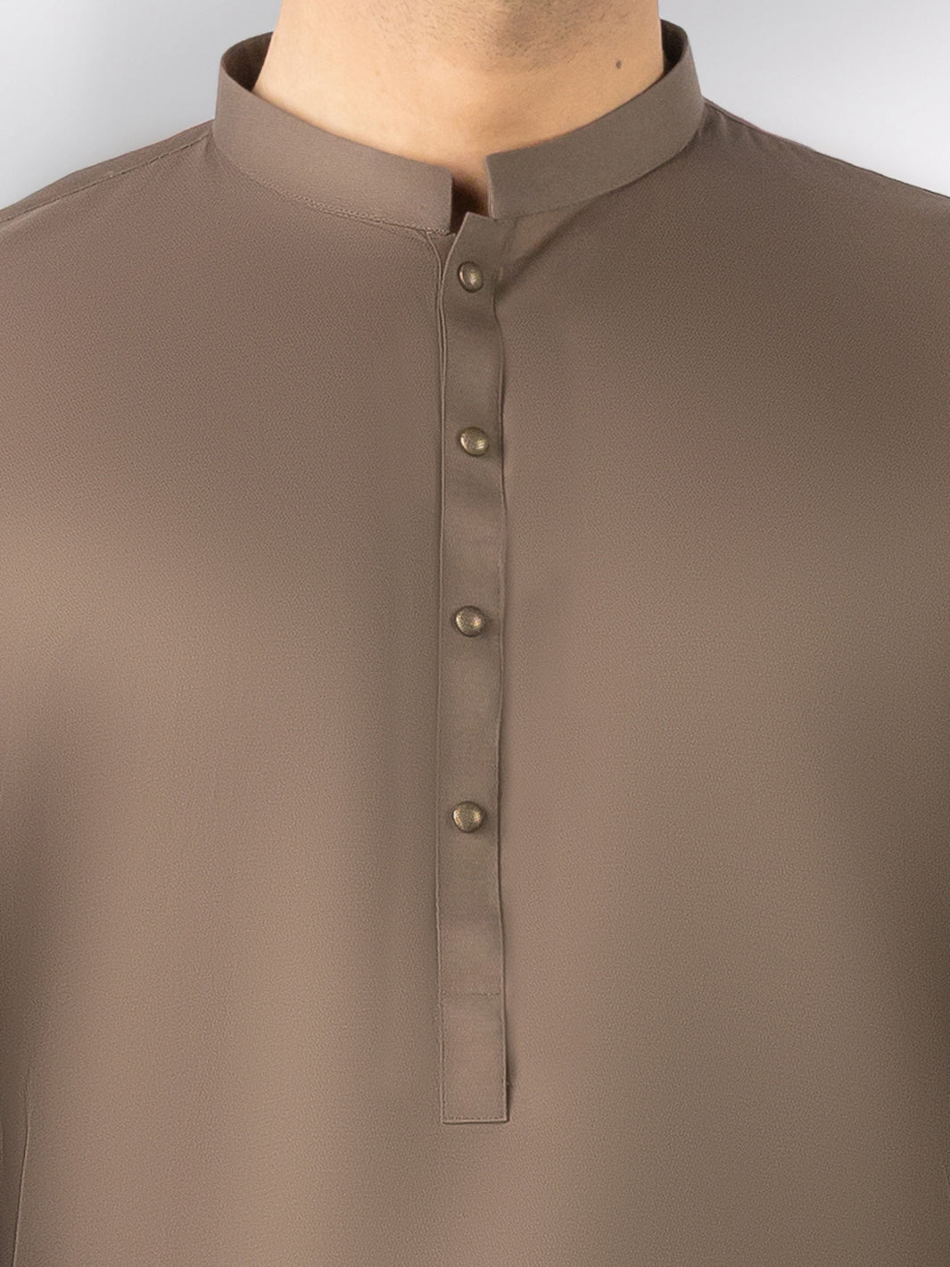 Olive Green Cotton Kameez Shalwar - AL-KS-3242E