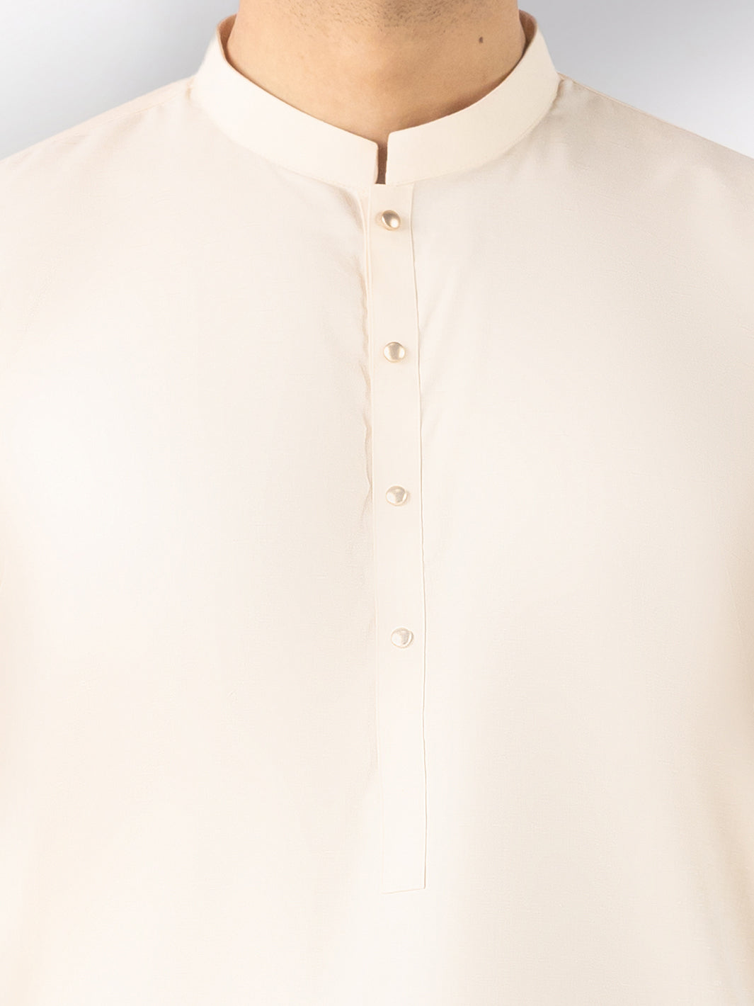 Cream Blended Kameez Shalwar - AL-KS-3247B