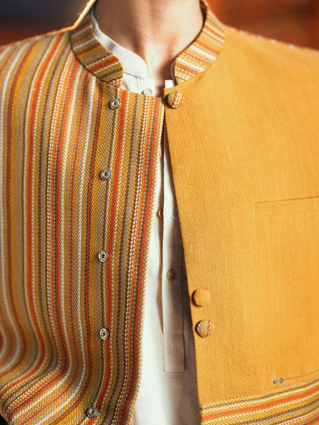 Mustard Formal Waistcoat - AL-WC-493
