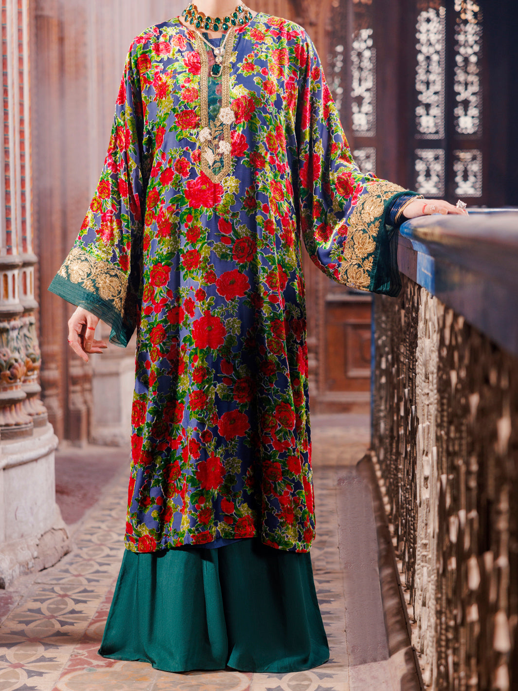 Green Palachi Formal 2 Piece Stitched - AL-LS-LKS-535 Almirah Green Palachi Formal 2 Piece Stitched - AL-LS-LKS-535 Almirah