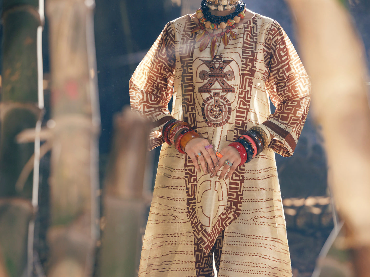 Off White Raw Silk 2Pc Stitched - AWP-2PS-LKS-676