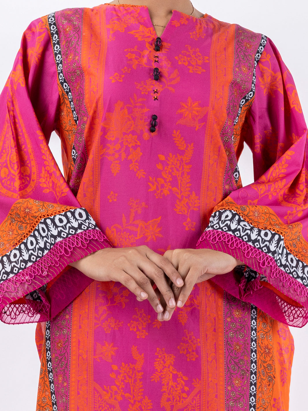 Fuchsia Cambric 3 Piece Stitched - AWP-3PS-689