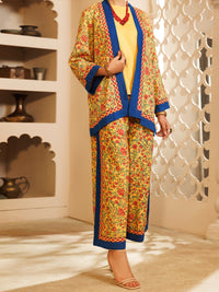 Yellow Cambric 2Pc Stitched - AWP-2PS-LKS-702