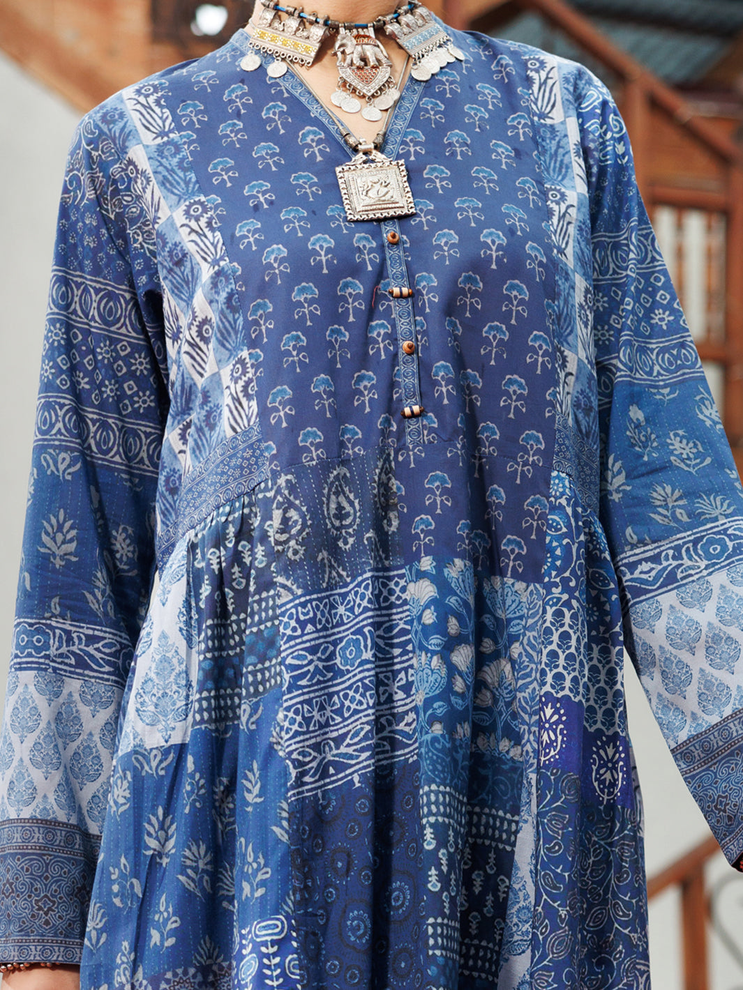 Blue Cambric Tunic - AWP-LK-717