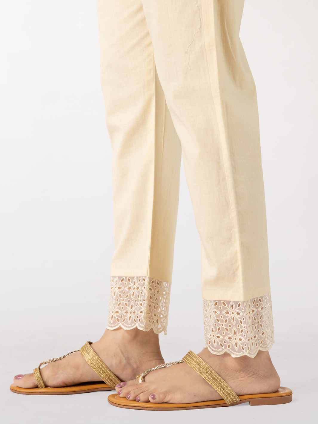 Beige Dyed Trousers - AL-T-791