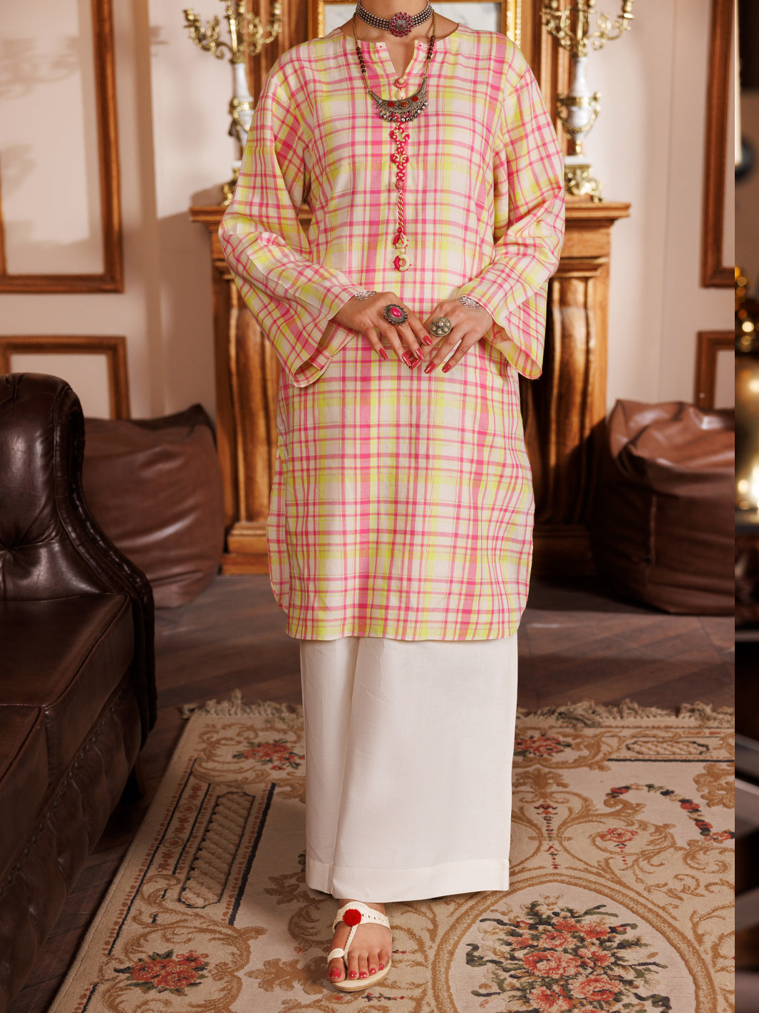 Multi Yarn Dyed 2 Piece Stitched - AL-2PS-LKS-982 - Almirah Online