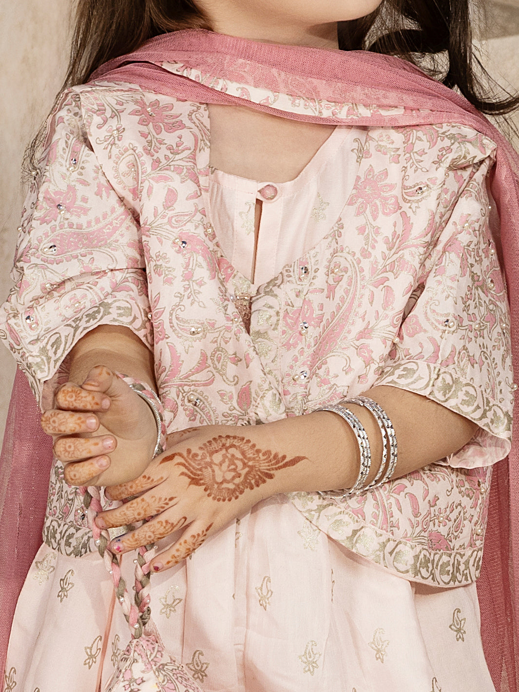 Light Pink 3Pc Stitched - ALGR-3PS-LS-006