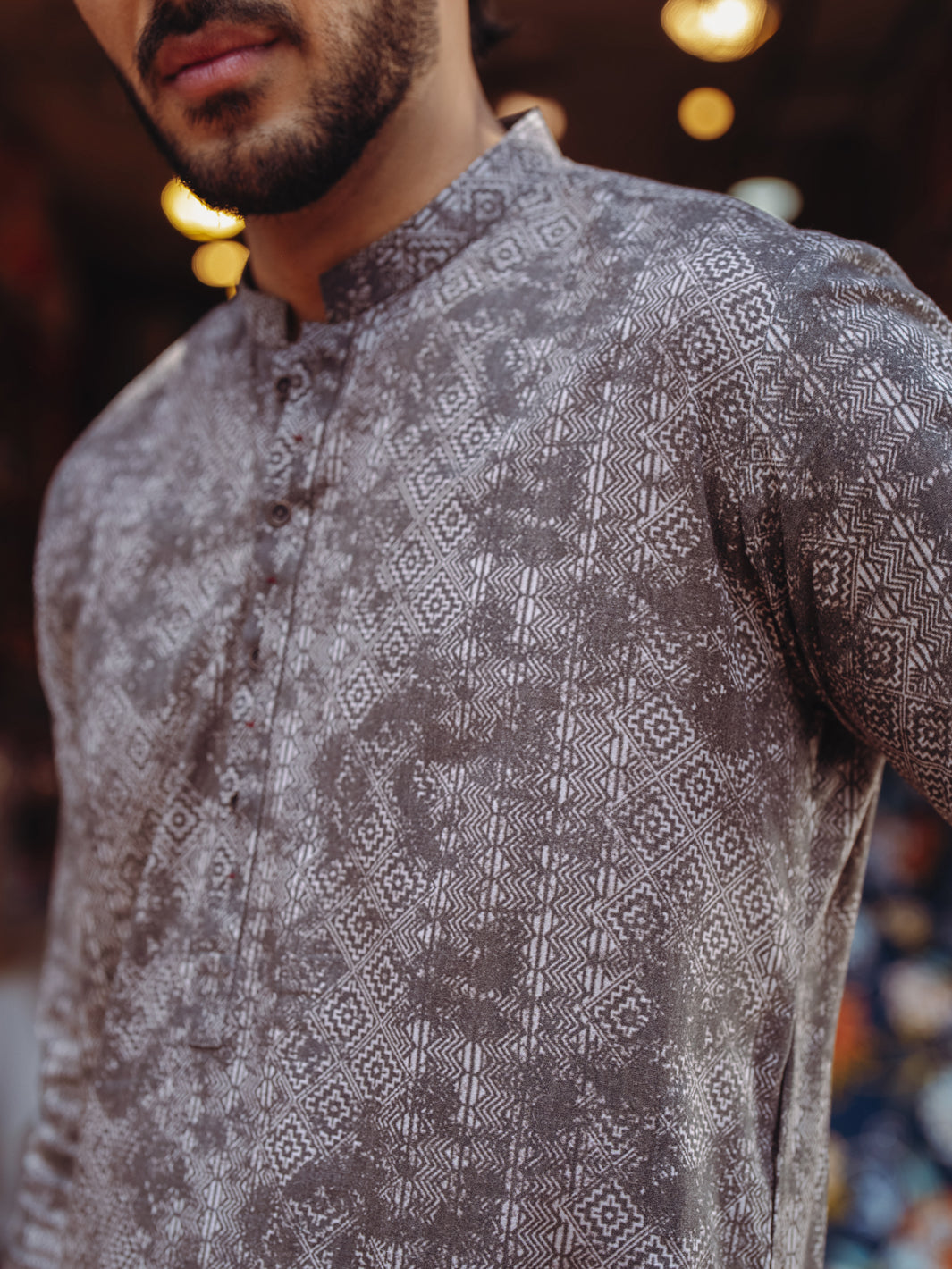 Brown Cotton Kurta - AL-K-1188