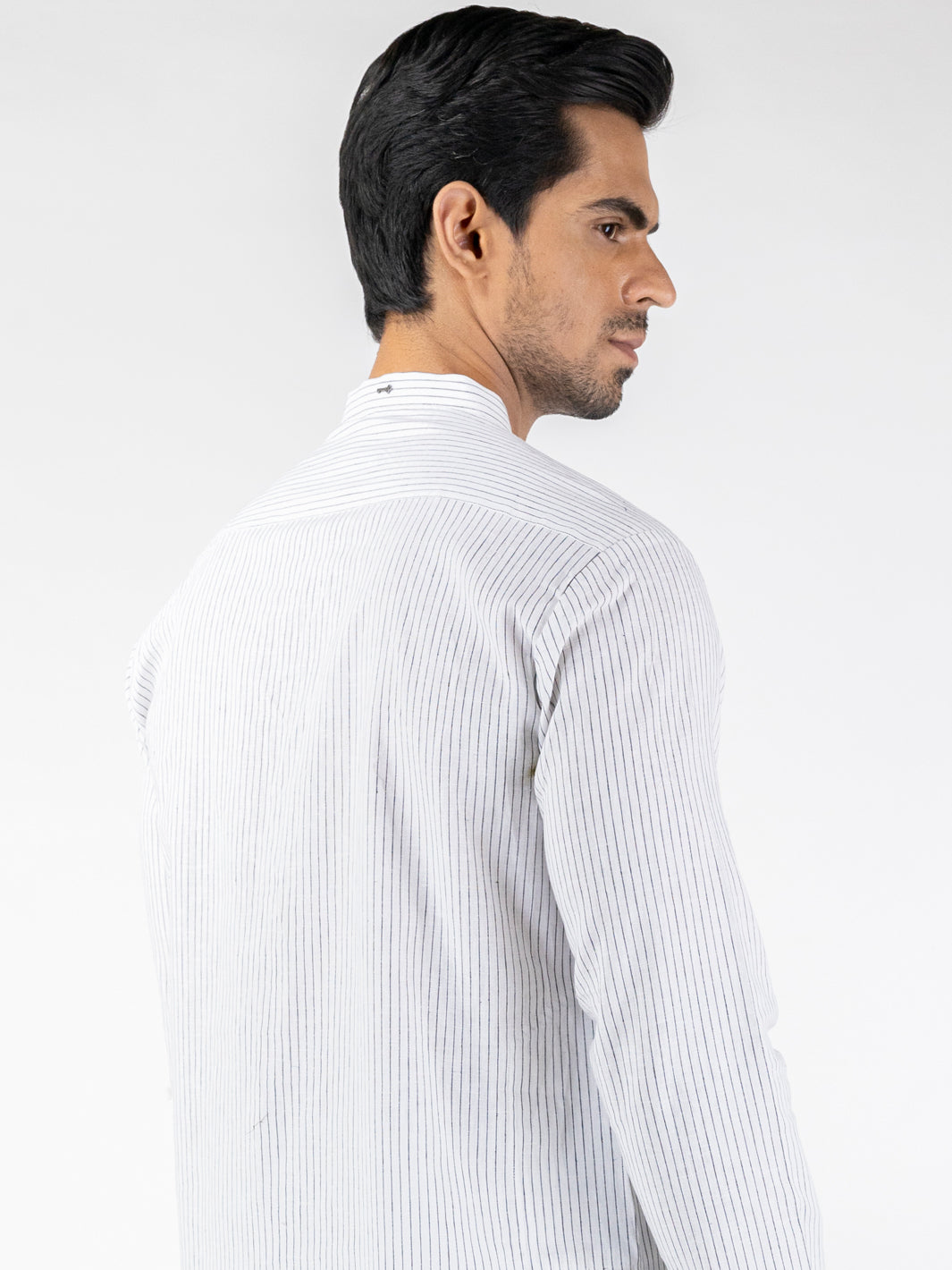 White Blended Kurta - AL-K-1248