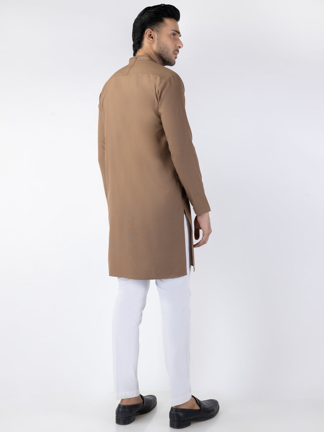 Brown Blended Kurta - AL-K-1262
