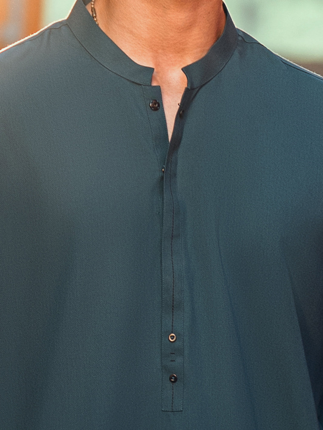 Green Cut & Sew Kameez Shalwar - AL-KS-3133