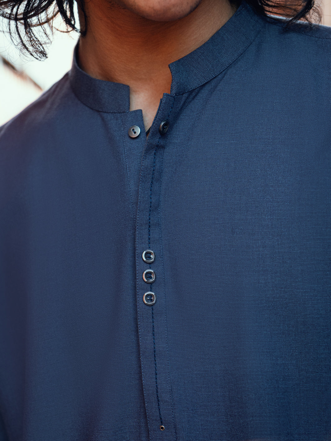 Blue Cut & Sew Kameez Shalwar - AL-KS-3176
