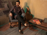 Purple Blended Formal Kurta - AL-K-SP-049