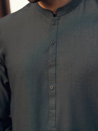 Green Cut & Sew Kameez Shalwar - AL-KS-3178