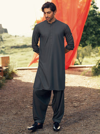 Green Cut & Sew Kameez Shalwar - AL-KS-3178