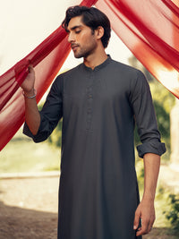 Green Cut & Sew Kameez Shalwar - AL-KS-3178
