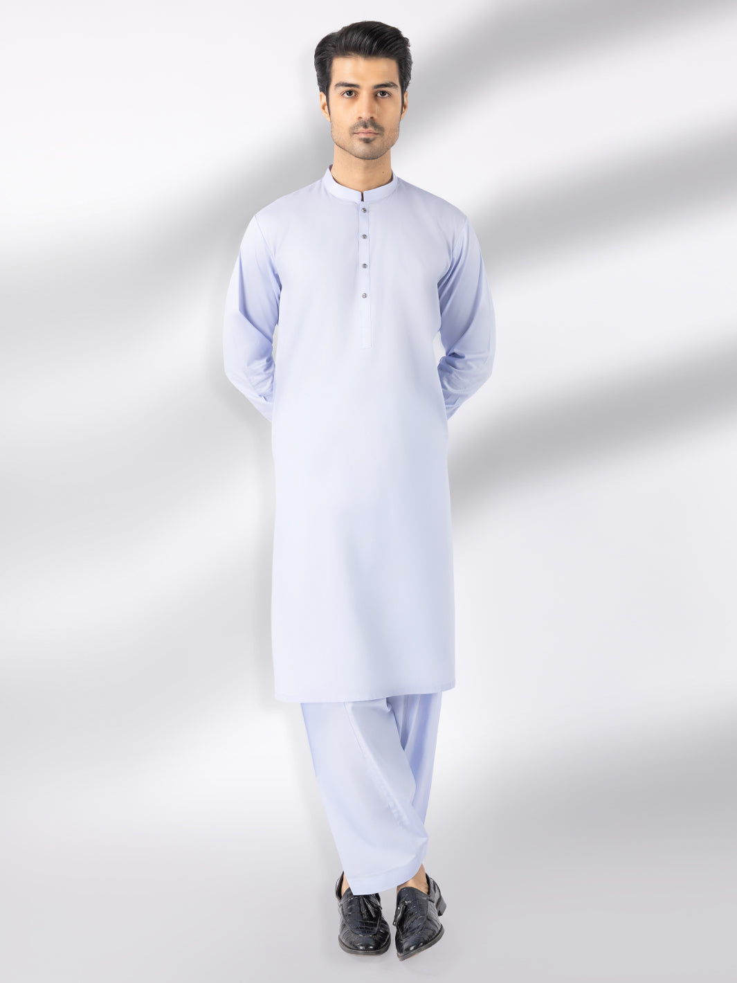 Lavender Blended Kameez Shalwar - AL-KS-3243C