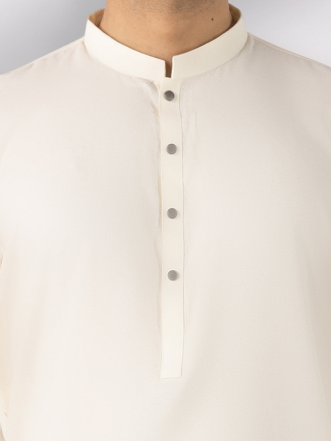 Cream Blended Kameez Shalwar - AL-KS-3247E