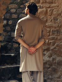 Beige Kameez Shalwar - AL-KS-3273