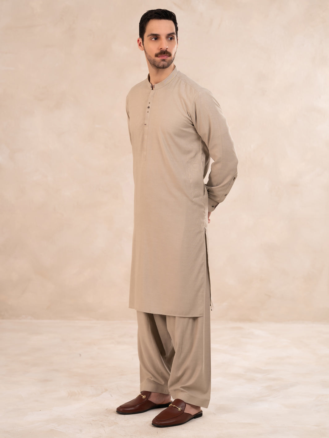 Fawn Cut & Sew Kameez Shalwar - AL-KS-3304