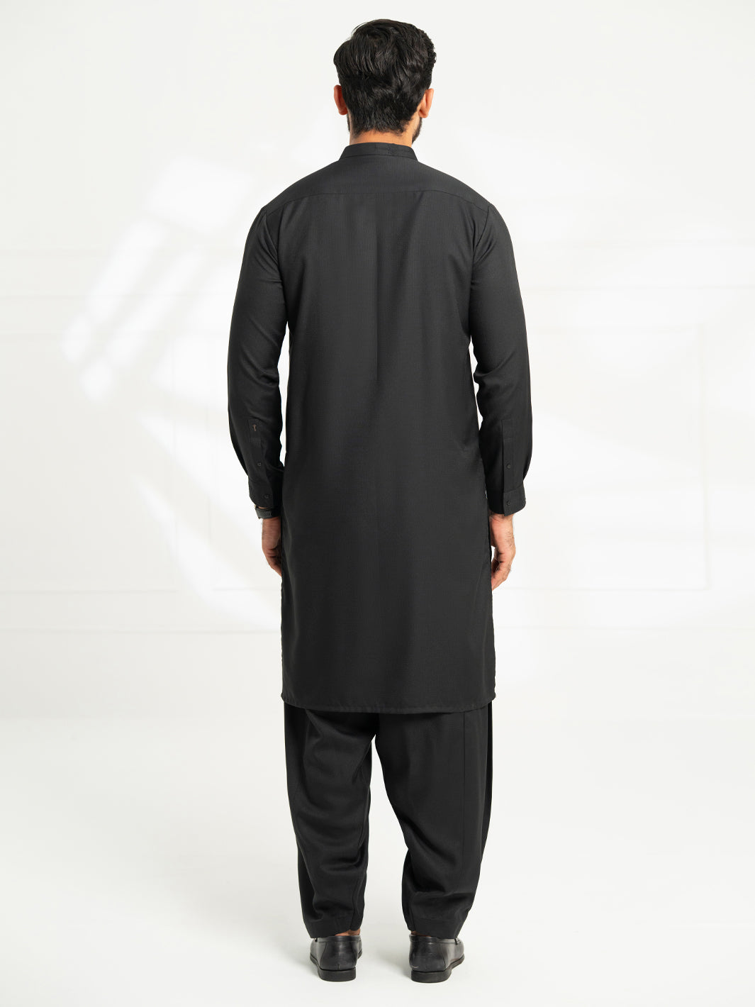 Black Semi-Formal Kameez Shalwar - AL-KS-3312