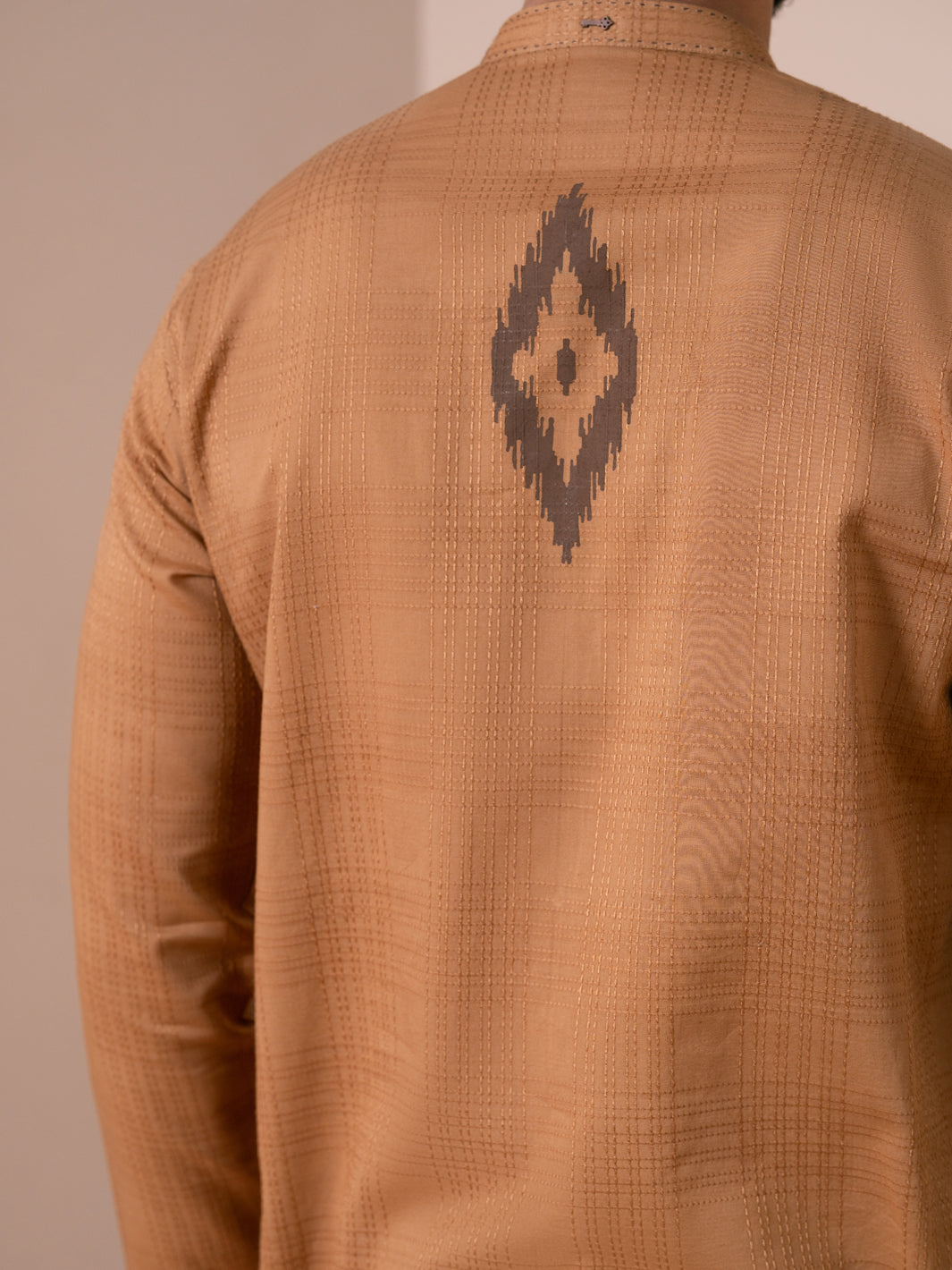 Brown Cotton Kurta Trousers - AL-KT-3481