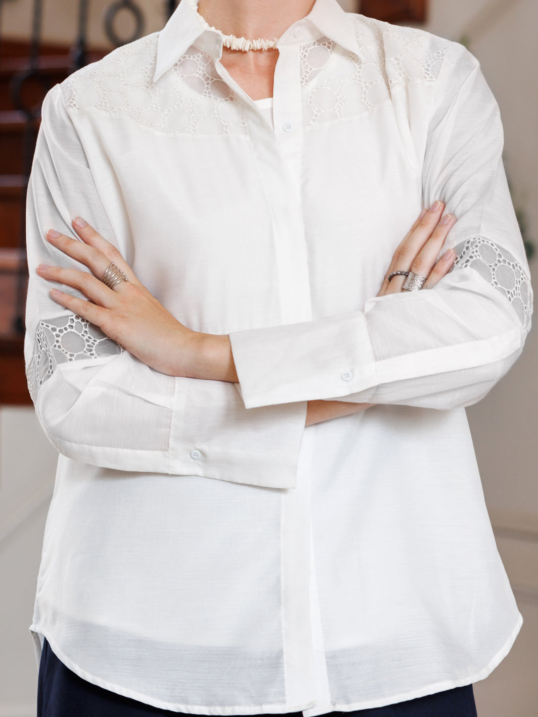White Maple Silk Tunic - AL-LK-925