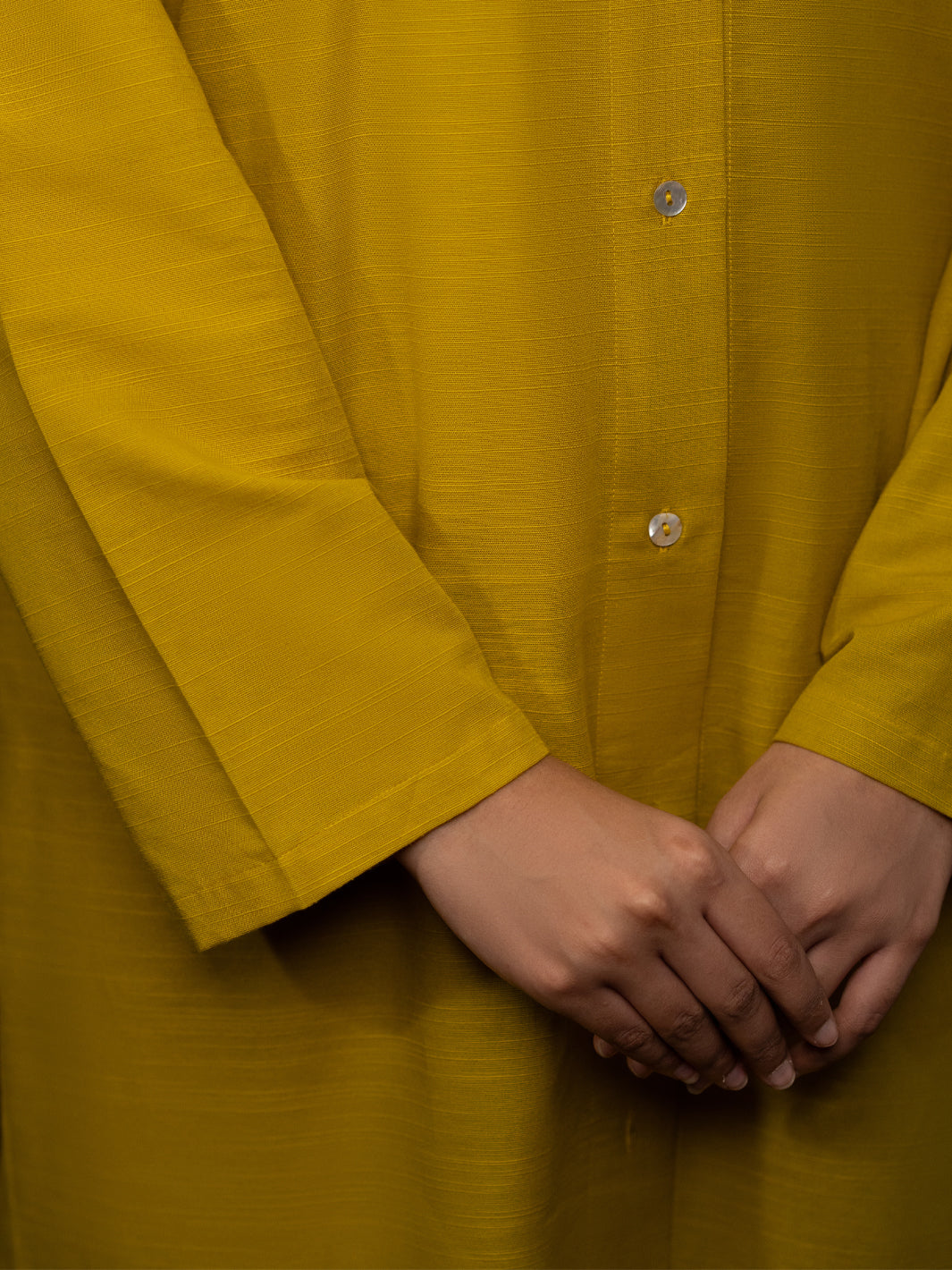 Mustard Light Slub Khaddar 2Pc Stitched - AL-2PS-LKS-1083