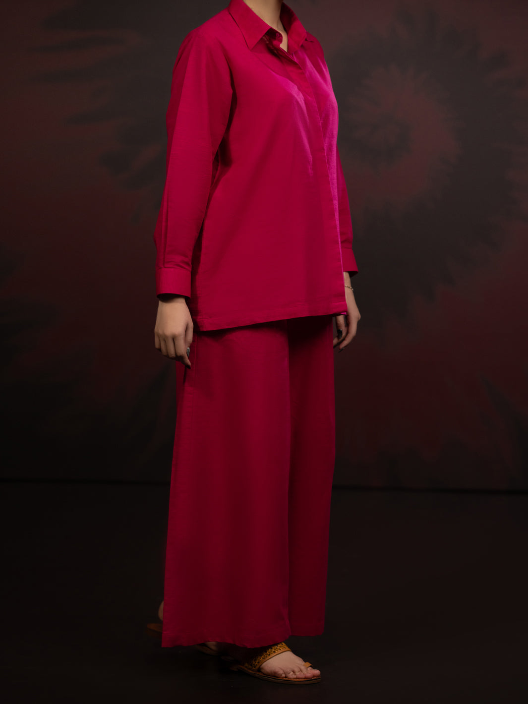Pink Light Slub Khaddar 2Pc Stitched - AL-2PS-LKS-1084