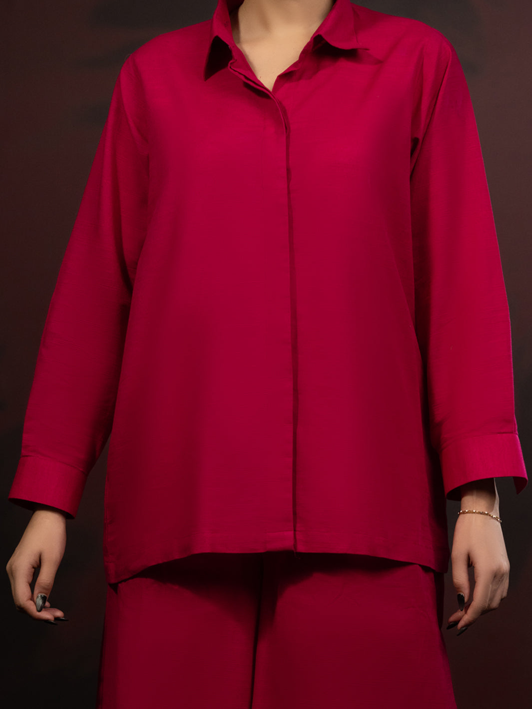 Pink Light Slub Khaddar 2Pc Stitched - AL-2PS-LKS-1084