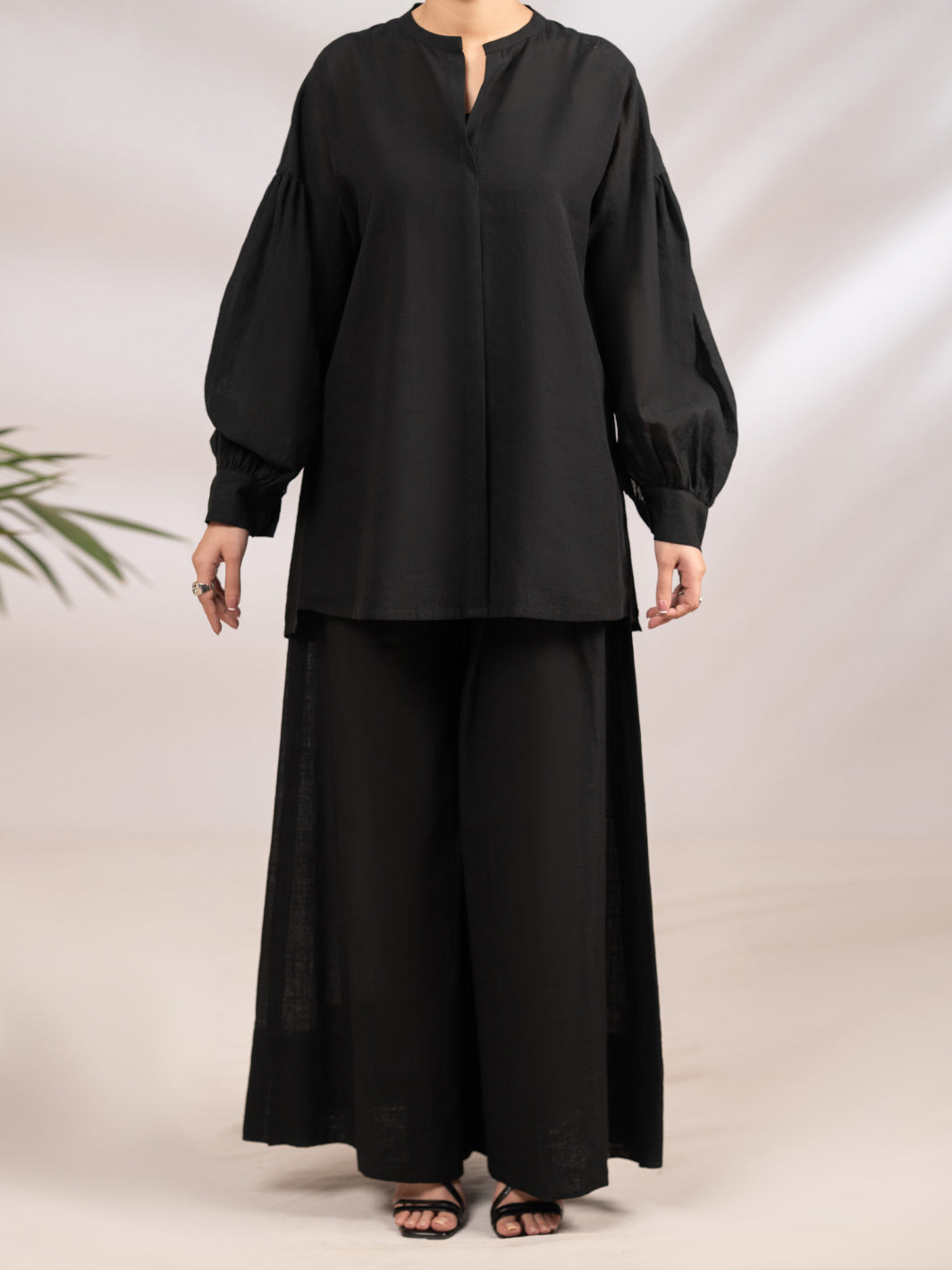 Black Cross-Hatch 2Pc Stitched - AL-2PS-LKS-1126