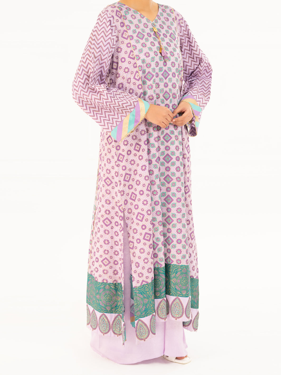 Purple Velvet Formal 2Pc Stitched - AL-LS-LKS-555