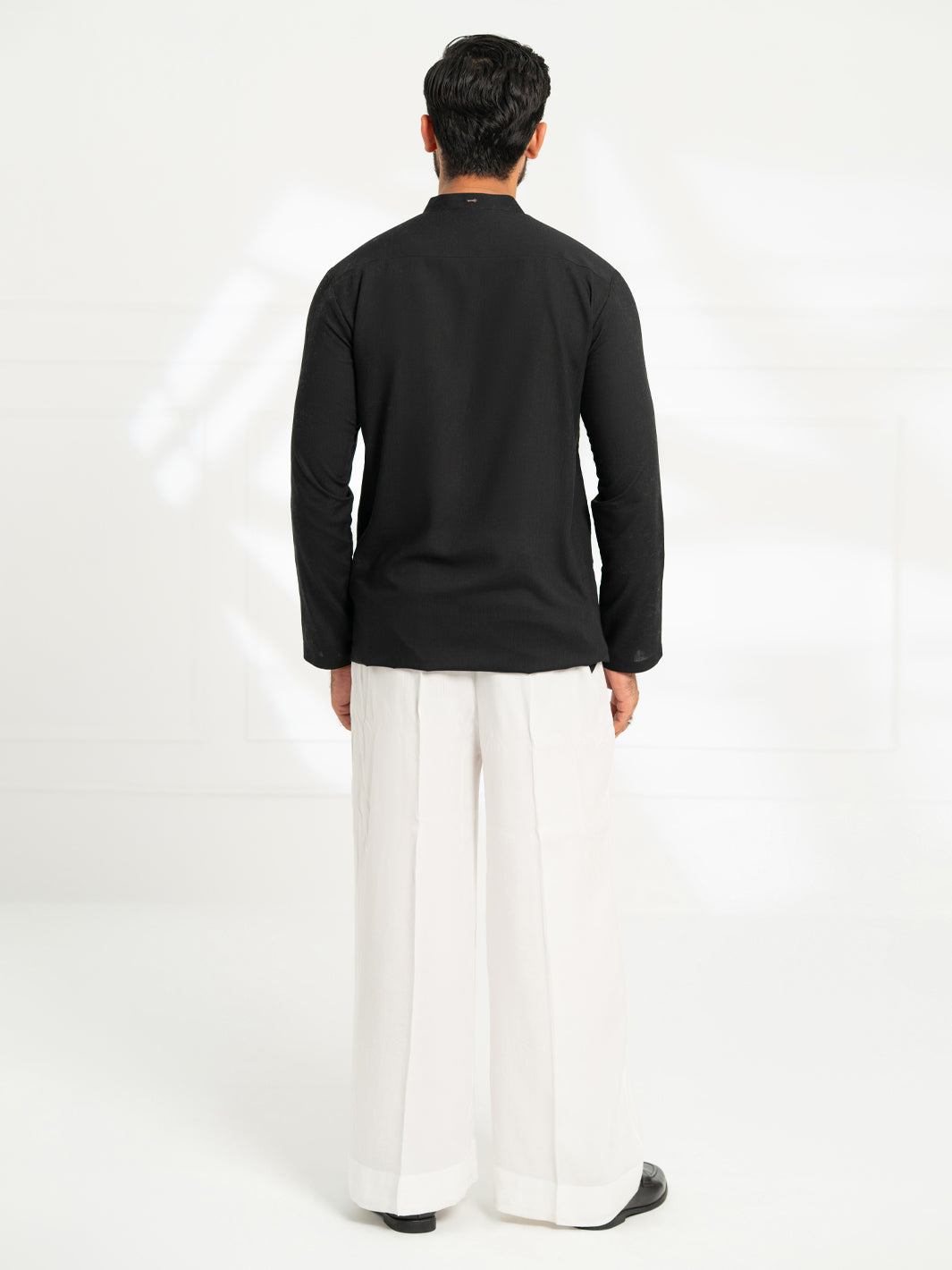 White Cotton Farshi Shalwar - AL-MS-FS-001W