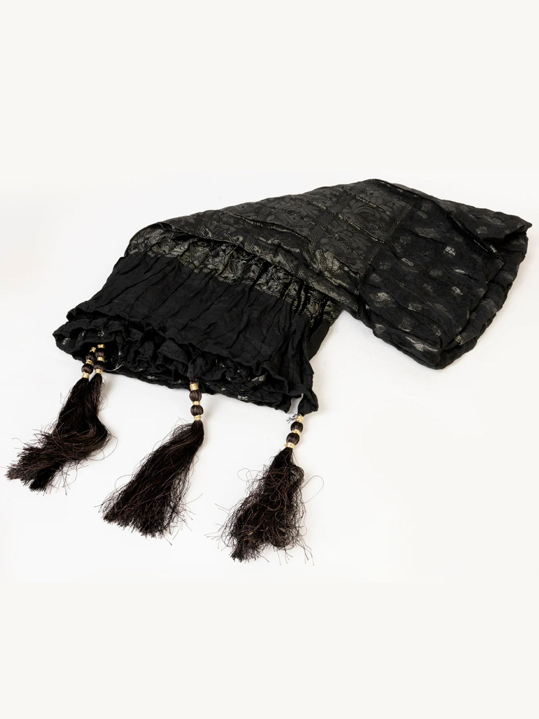Black Blended Stole - AL-MST-056