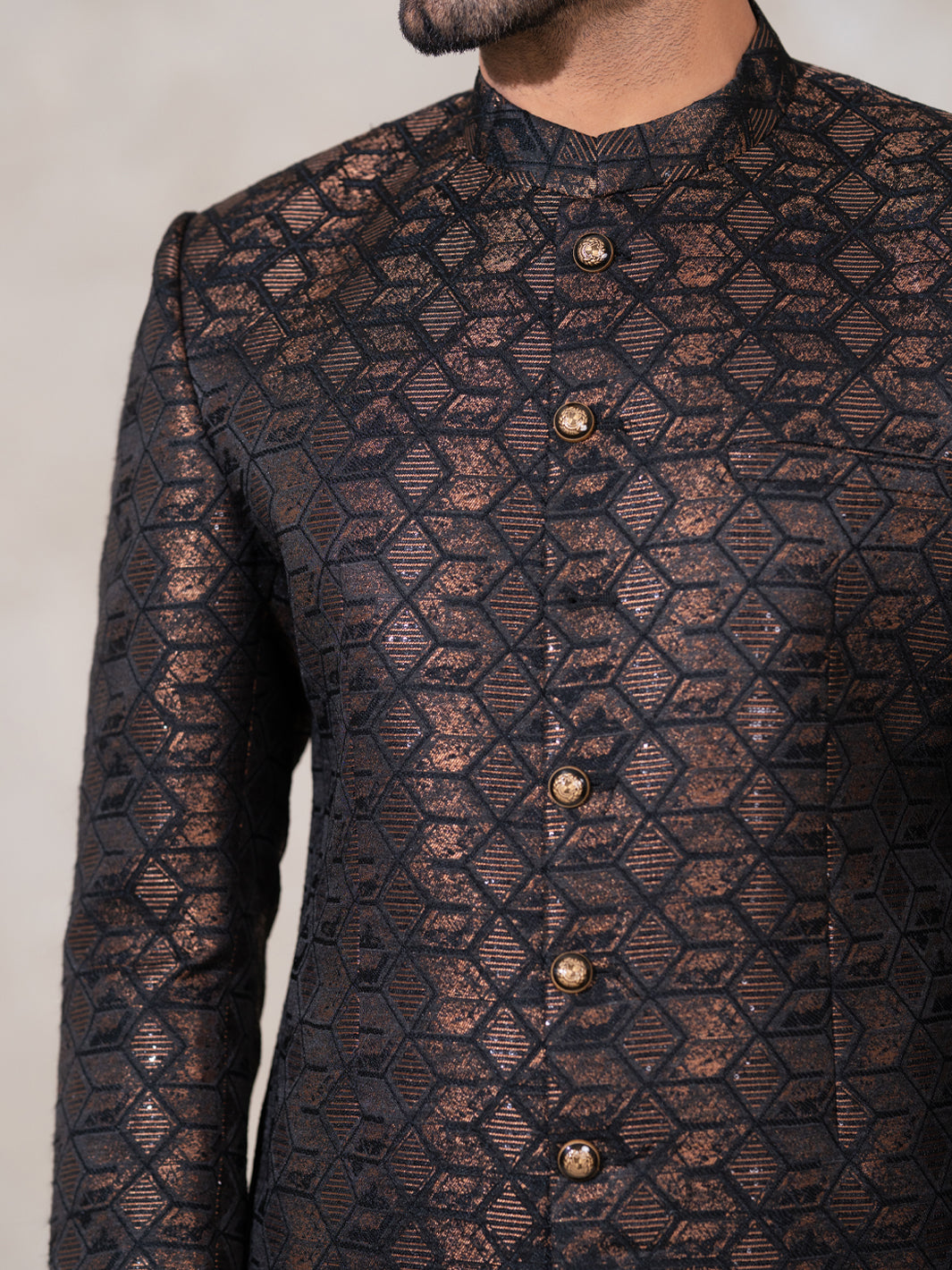 Black Formal Prince Coat - AL-PCS-082