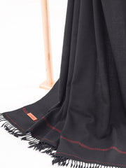 Black Blended Shawl For Men - AL-SH-012