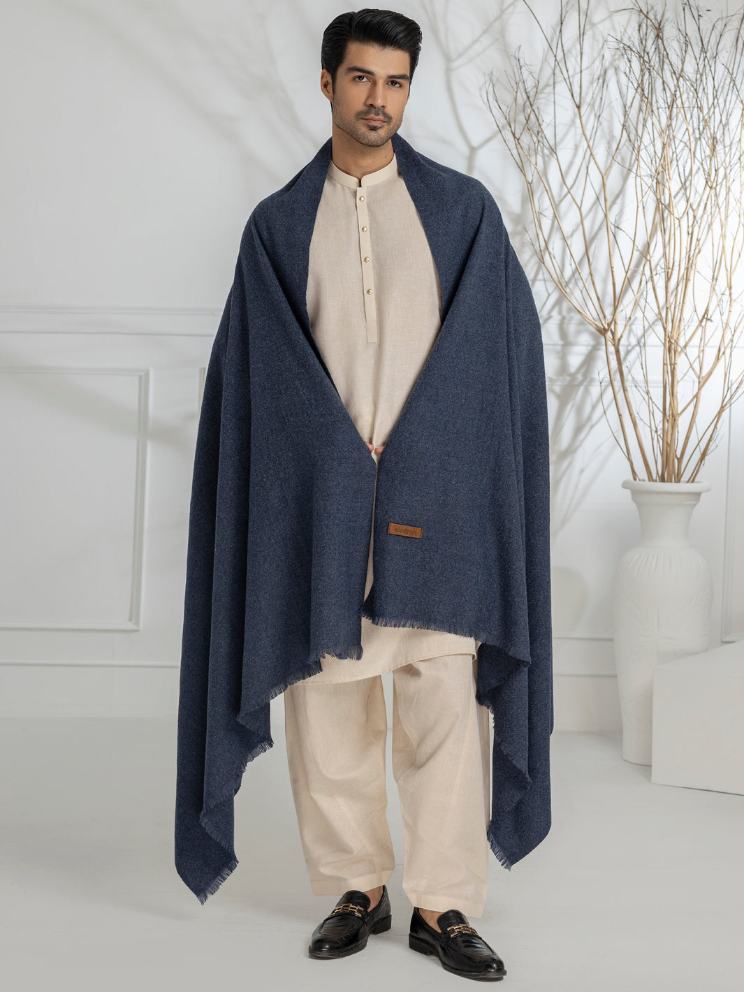 Blue Blended Shawl - AL-SH-021