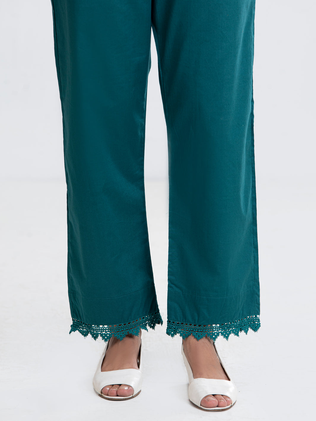 Green Khaddar Trousers - AL-T-652