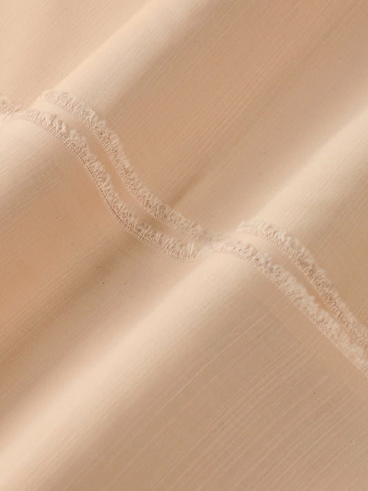 Cream Blended Unstitched Fabric - AL-UN-NZM-6193