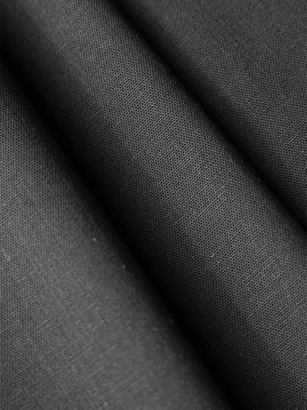 Black Plain Unstitched Fabric - AL-UN-STN-15138