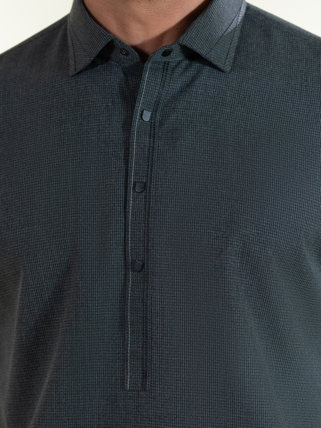 Charcoal Grey Kameez Shalwar - ALWA-KS-570